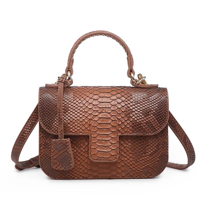 

Free Customized US Women Loved Snake Bags Designer Shoulder Bag Ostrich Pattern Leathe Purse for Daily
