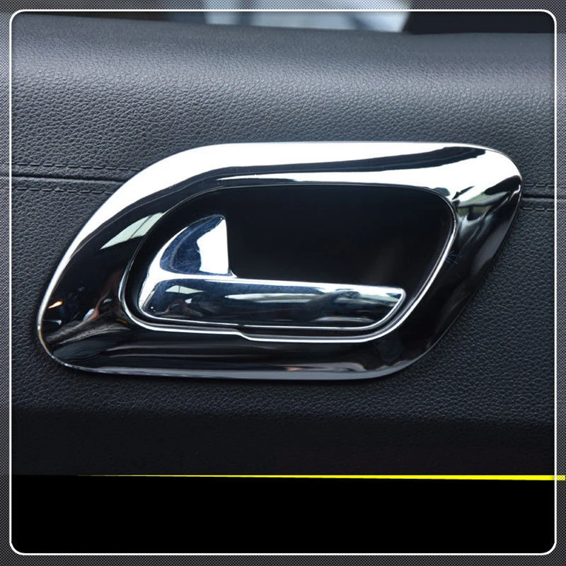 Для peugeot 3008 2009- 4 шт. АБС хромированная внутренняя дверная ручка, крышка рамы, отделка, Аксессуары для стайлинга автомобилей