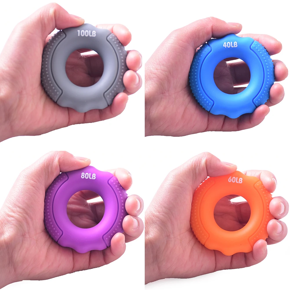 Силиконовая портативная ручка захват кольцо для кистевого пальца тренажер