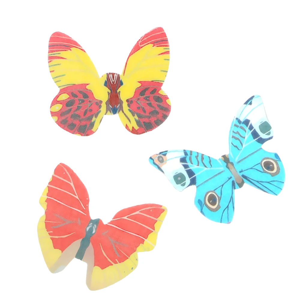 

HILIFE 40 Piece/Set Cake Cupcake Topper Edible Glutinous Wafer Rice Paper Butterfly Cake Decoration Birthday Wedding Decor
