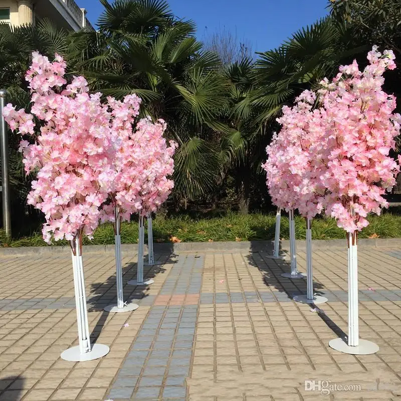 Цветное искусственное дерево цветущей вишни римская колонна дорога поводки
