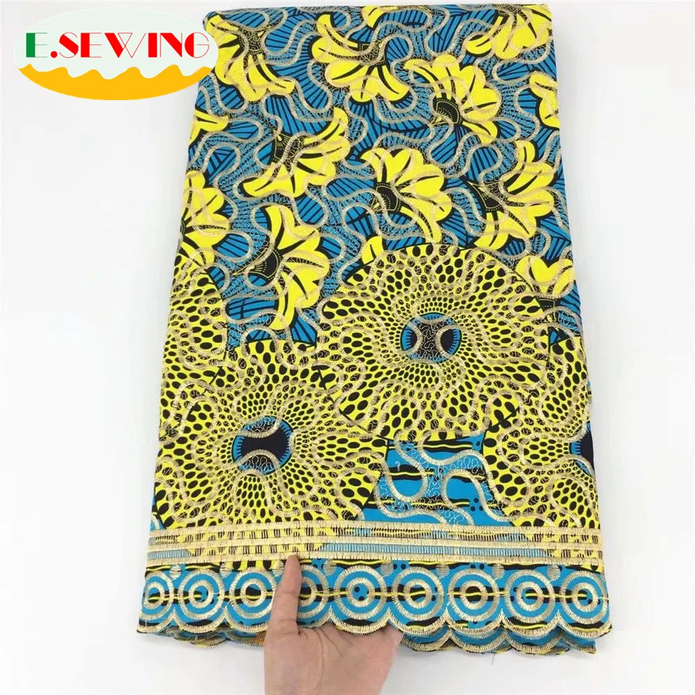 Новейшая Настоящая Африканская кружевная ткань с гарантированным воском