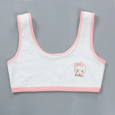 

Developing Pure Cotton Vest Girls' Underwear Female Tube Top Camisole Double Layer Primary School STUDENT'S Bra Comfortable