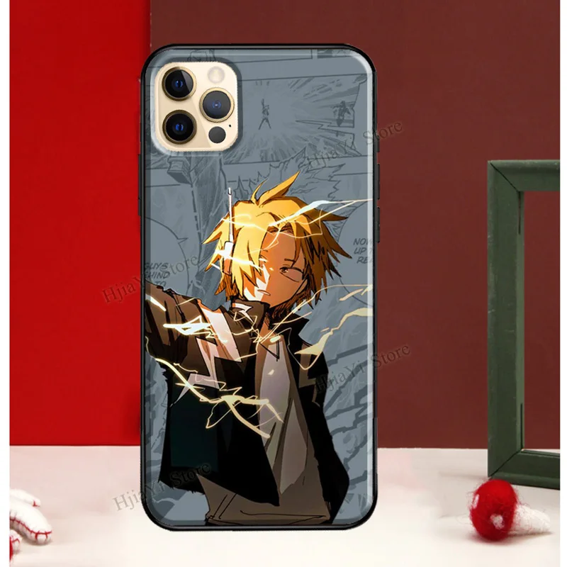 Denki Kaminari My Hero Academia For iPhone 13 12 Pro Max Mini Cover Phone Case For iPhone 11 14 Pro Max XS X XR 7 8 Plus SE images - 6