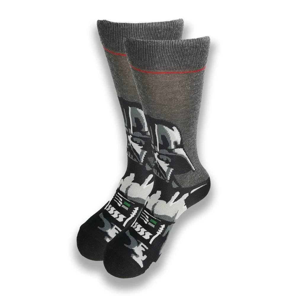 

New Men's Socks Cartoon Character Pattern Hip Hop Cool Men's Socks in Autumn and Winter Tube Funny Casual Socks