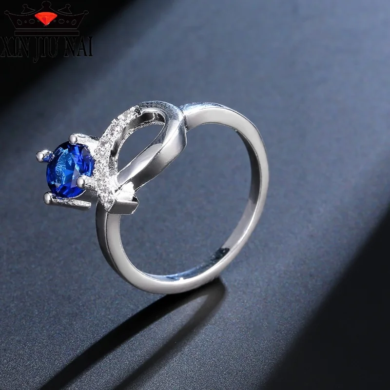 Новинка креативное витое кольцо с узлом бабочки высококачественное циркониевое