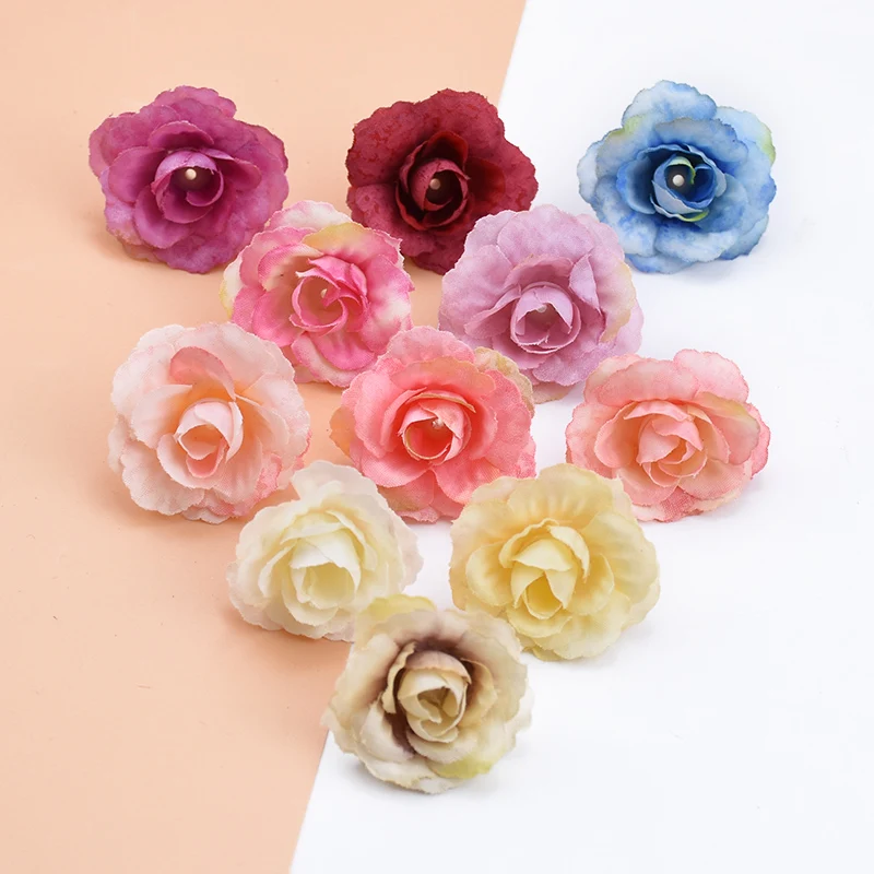 10/30 шт. Шелковая головка розы аксессуары для украшения дома свадебные