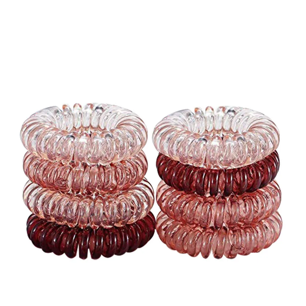 Резиновые цветные эластичные резинки для волос 8 шт. завязки аксессуары