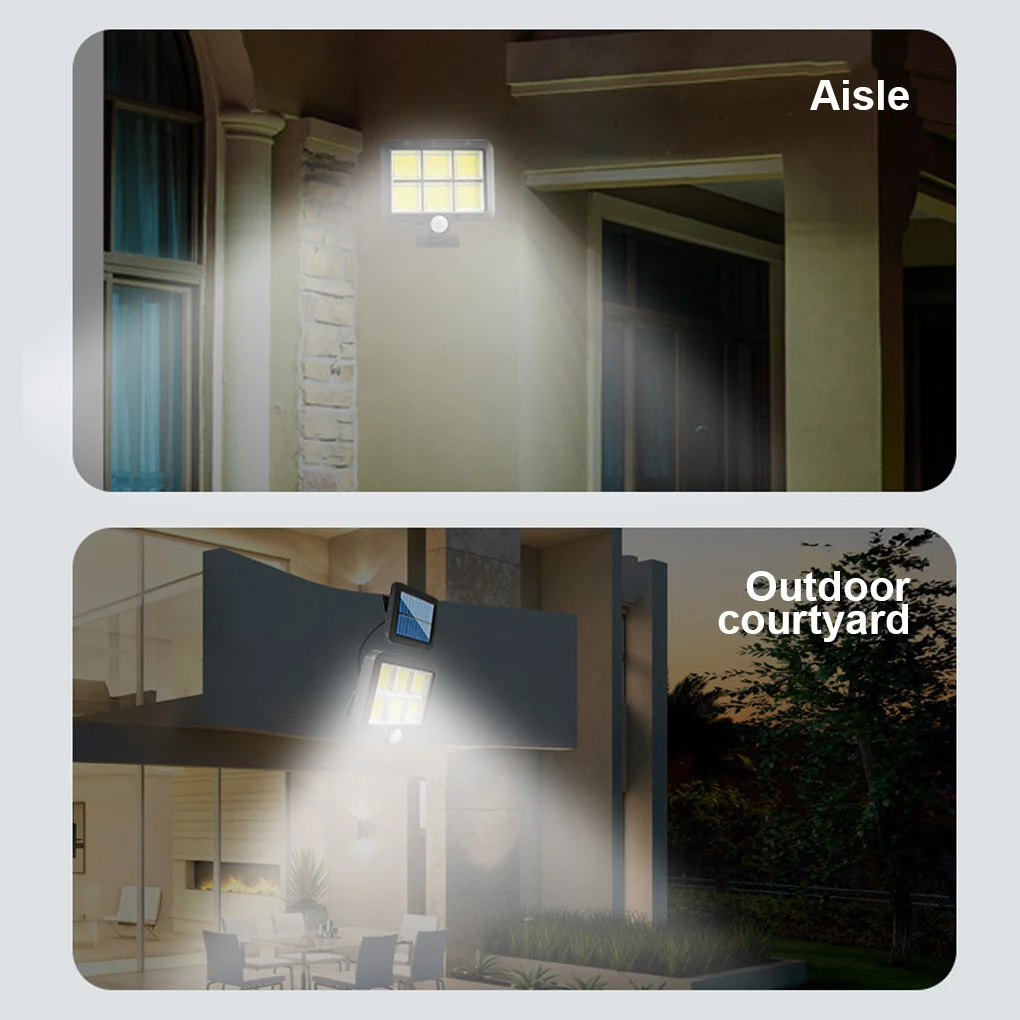 

New Solar Powered Light Outdoors Motion Sensor Sunlight Waterproof Wall Emergency Street Security Lamp for Garden Decoration