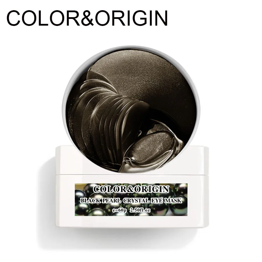 Цвет и происхождение черные жемчужные глазные патчи Гиалуроновая кислота