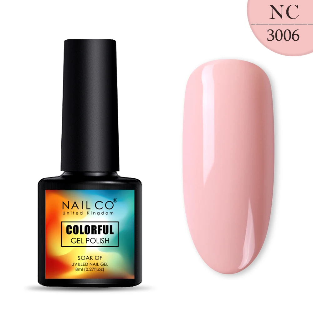 3006 NAILCO, новинка, 8 мл, 130 цветов, светодиодный Гель-лак для ногтей УФ гель для ногтей, салонный домашний лак, Гель-лак, гибридный, впитывающий - Цвет: 3006