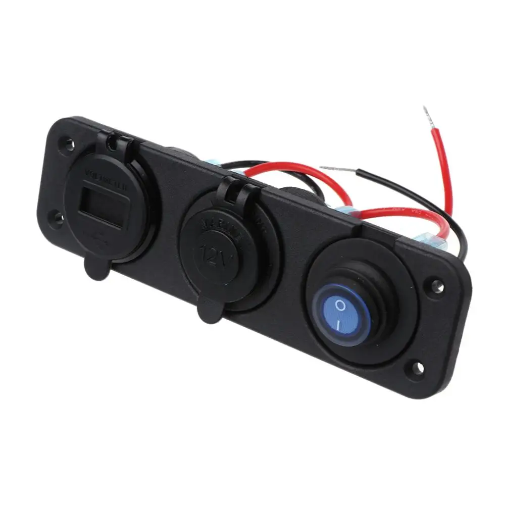 Розетка для автомобильного прикуривателя сплиттер водонепроницаемый 12 В 24