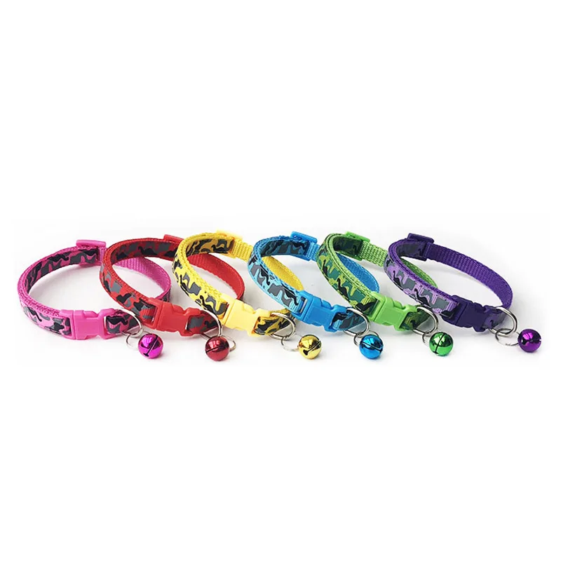 Полиэстровый ошейник для питомцев кошек и собак с камуфляжным принтом