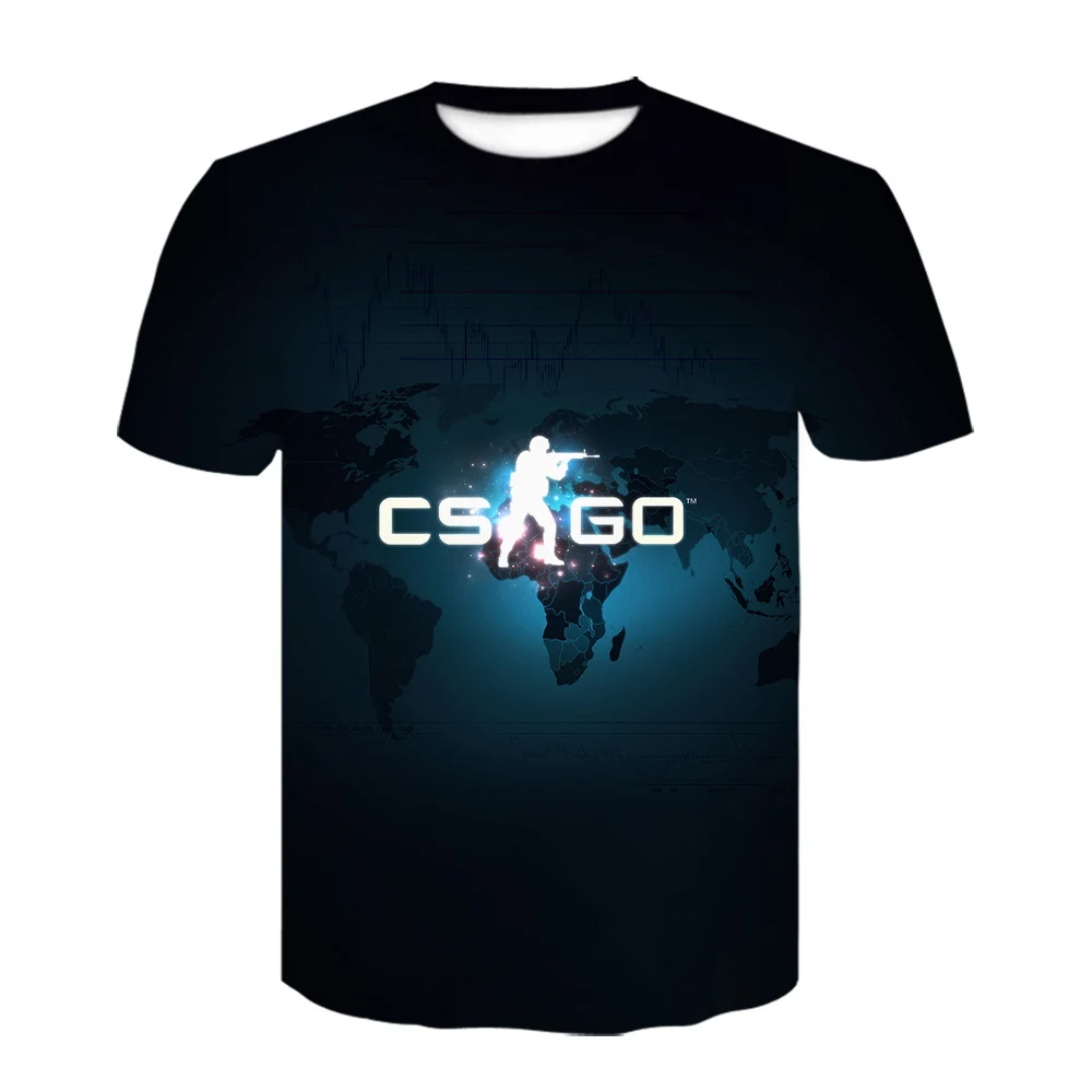 2019 Горячая продажа csgo Мужская 3D печать футболка высокое качество Топ Футболка