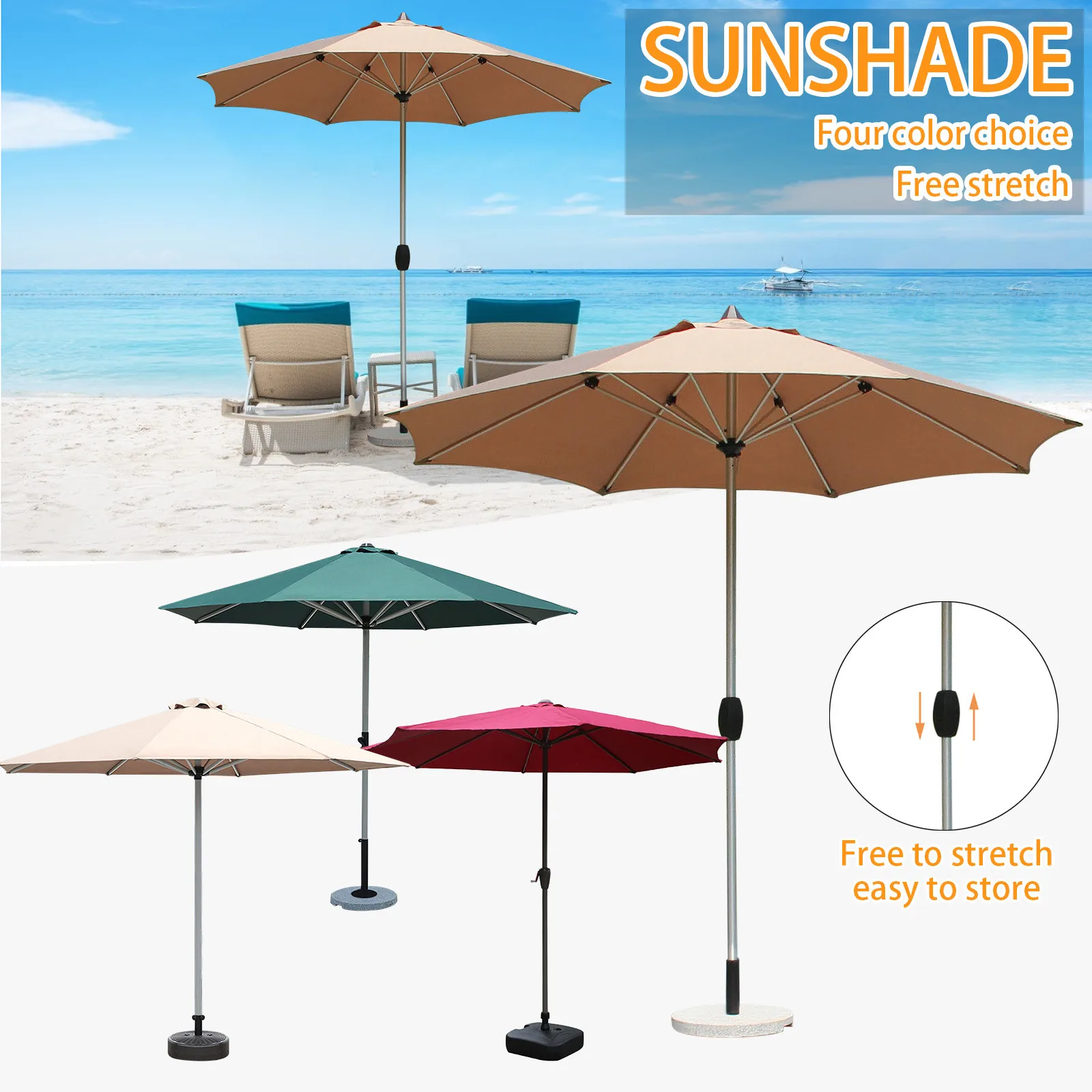 Тенты садовая терраса двор пляжный плавательный бассейн Рынок стол 6 ребра