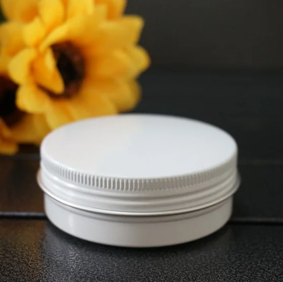 Портативная пустая круглая алюминиевая коробка 60 г 68*25 мм металлические жестяные