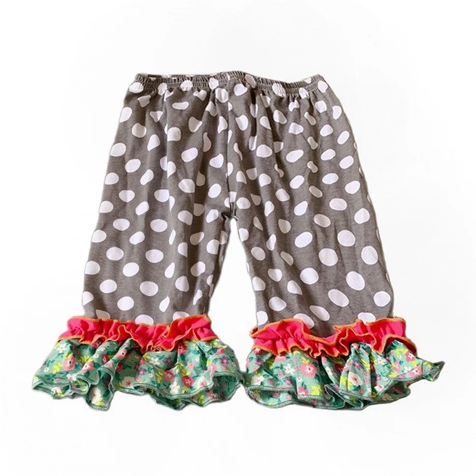 Лидер продаж летние модные детские штаны до колена для маленьких девочек с