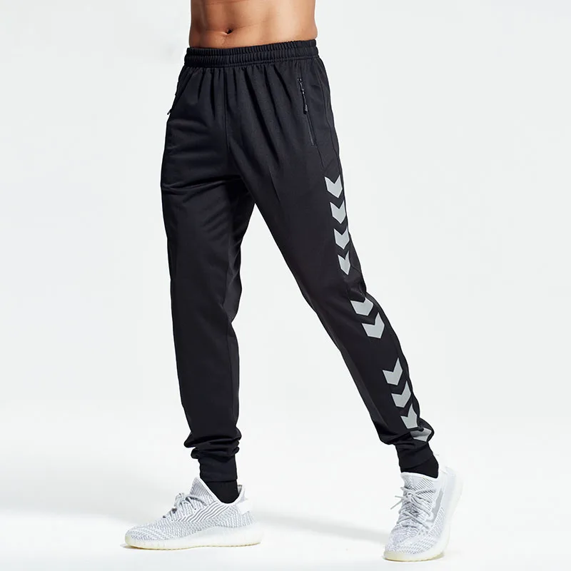 Спортивные Мужские штаны с карманами на молнии Свободные повседневные дышащие