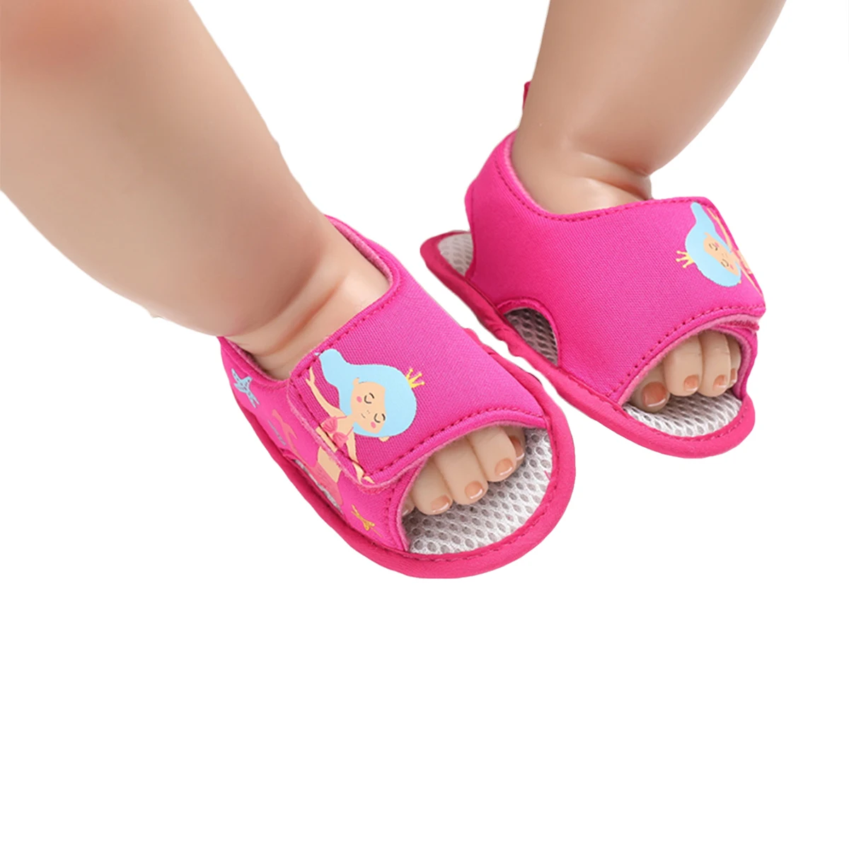 

0-18M Summer Fashion Cute Baby Girl Boy Cartoon Elephant Pattern Soft Sole Shoes Toddler Sandals Princess Breathable Shoes