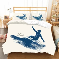 blankets and bedspreads duvet cover surf printed home textiles king double single size bedding clothes coverlet bed linens