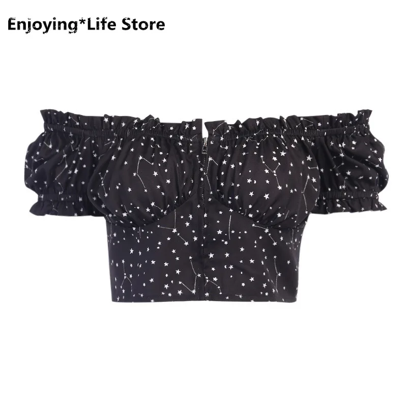 

Summer 2020 New Fashion Female Crop Top Short-sleeved Zipper Pleated Exposed Navel T-shirt Women