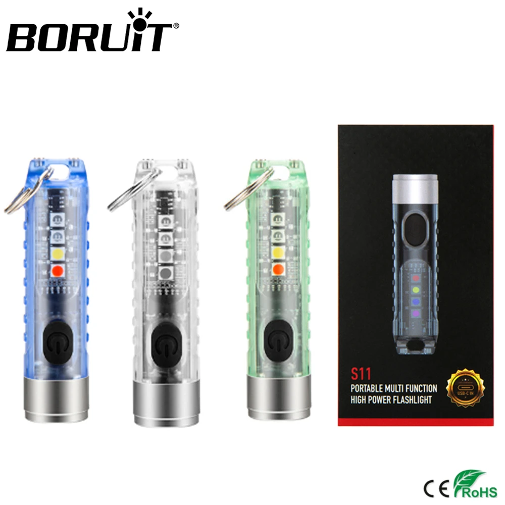Светодиодный фонарик BORUiT SST20 с белым УФ крассветильник светом для идентификации