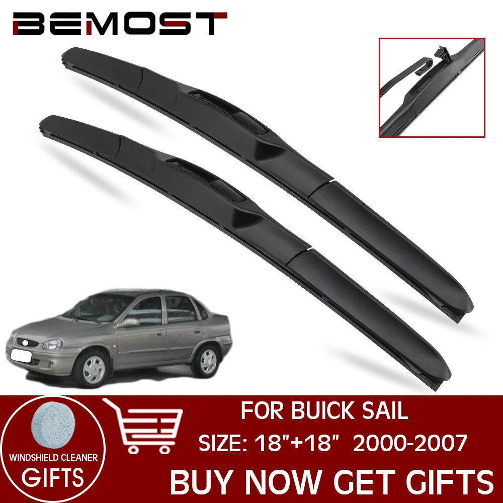 

BEMOST Car Wiper blade For BUICK SAIL 2000-2007 LHD/RHD 18"+18" Front Window Windshield Windscreen Wiper Blades Accessories