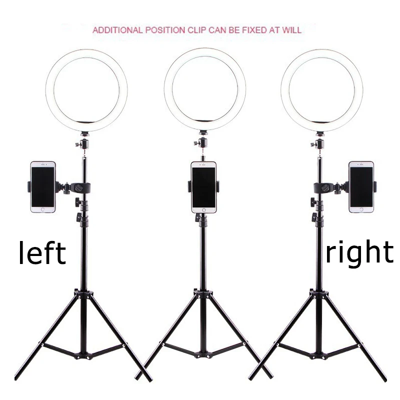 Монопод для селфи кольцо лампы фото круглый светодиодный фотографический видео
