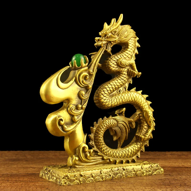 Жемчуг из чистой меди с драконом благословение дракон привлекает украшения для