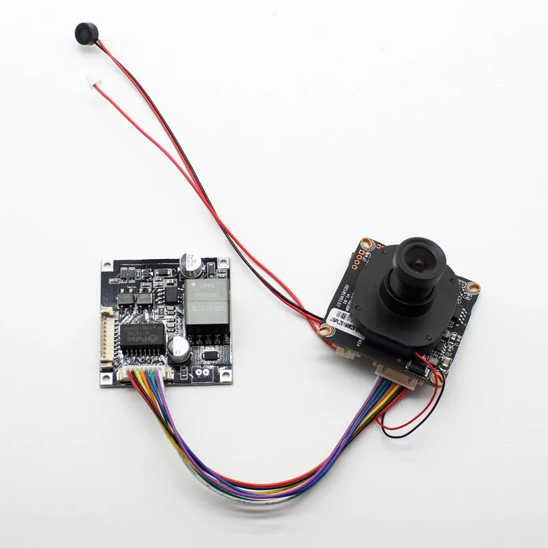 Скидка Модуль POE + 4-мегапиксельная IP-камера видеонаблюдения сетевая аудиосистема IPC плата H.265 ONVIF + POE кабель