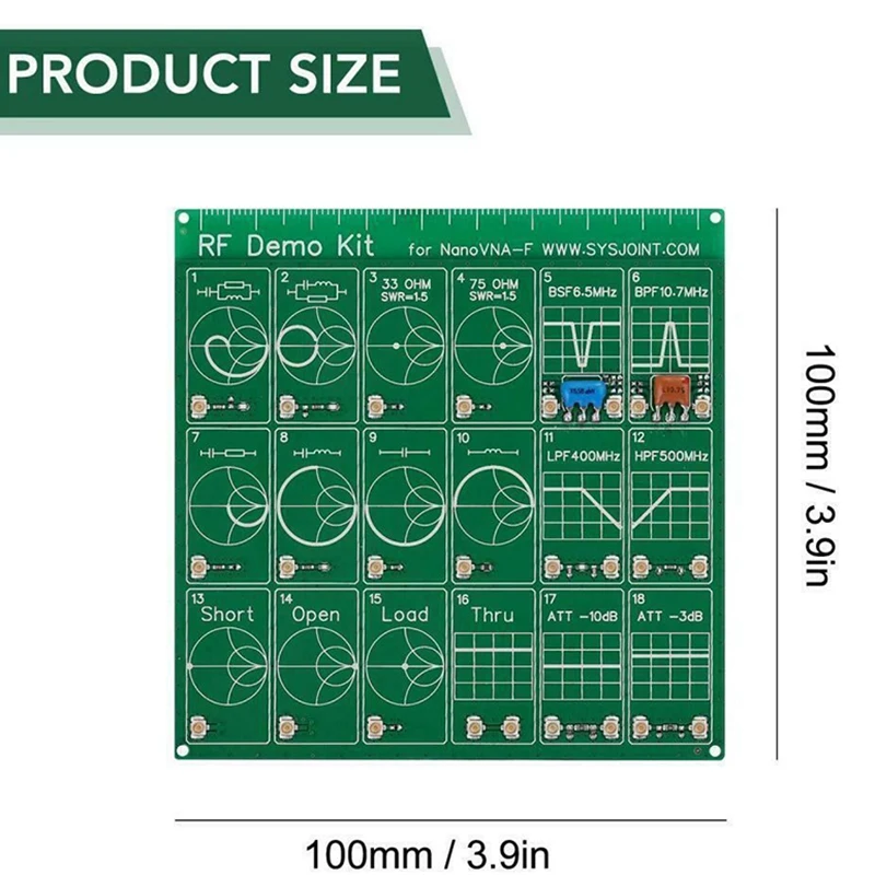 

HLZS-4 Inch LCD Display 10KHz-1.5MHz NanoVNA-H4 HF VHF UHF Vector Network Analyzer Antenna Analyzer RF Demo Kit