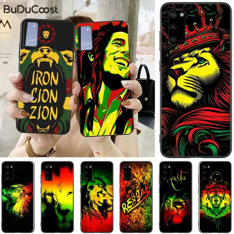 Чехол для телефона Slok Cori Reith rasta lion bob marley Samsung Galaxy S10 Plus lite S10e S20 S8 S9 plus | Мобильные