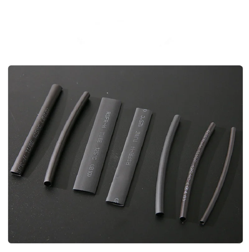 154 шт./лот черная Полиолефиновая термоусадочная трубка Корпус кабеля провод и