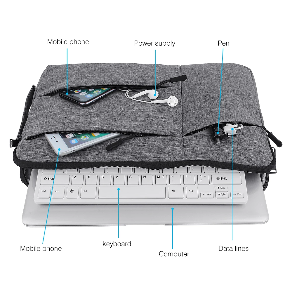 Sleeve Case For Laptop 11 12 13 14 15&quot 15.6&quot PC Bag MacBook Air Pro 13.3&quot 15.4 for Xiaomi HP Dell | Компьютеры и офис