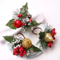high end christmas tree napkin ring bow flower wreath mouth ring hotel sample room set table christmas napkin buckle