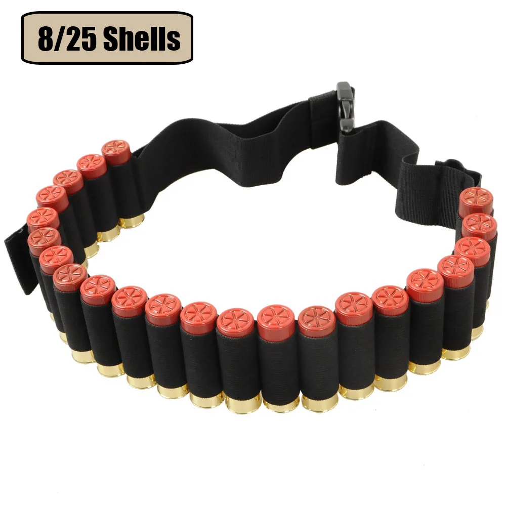 25 круглый 55 ''12GA пушка bandoliers ремень боеприпасы держатель или 8 круглый патроны Перевозчик петли Тактический Охота пушка картридж
