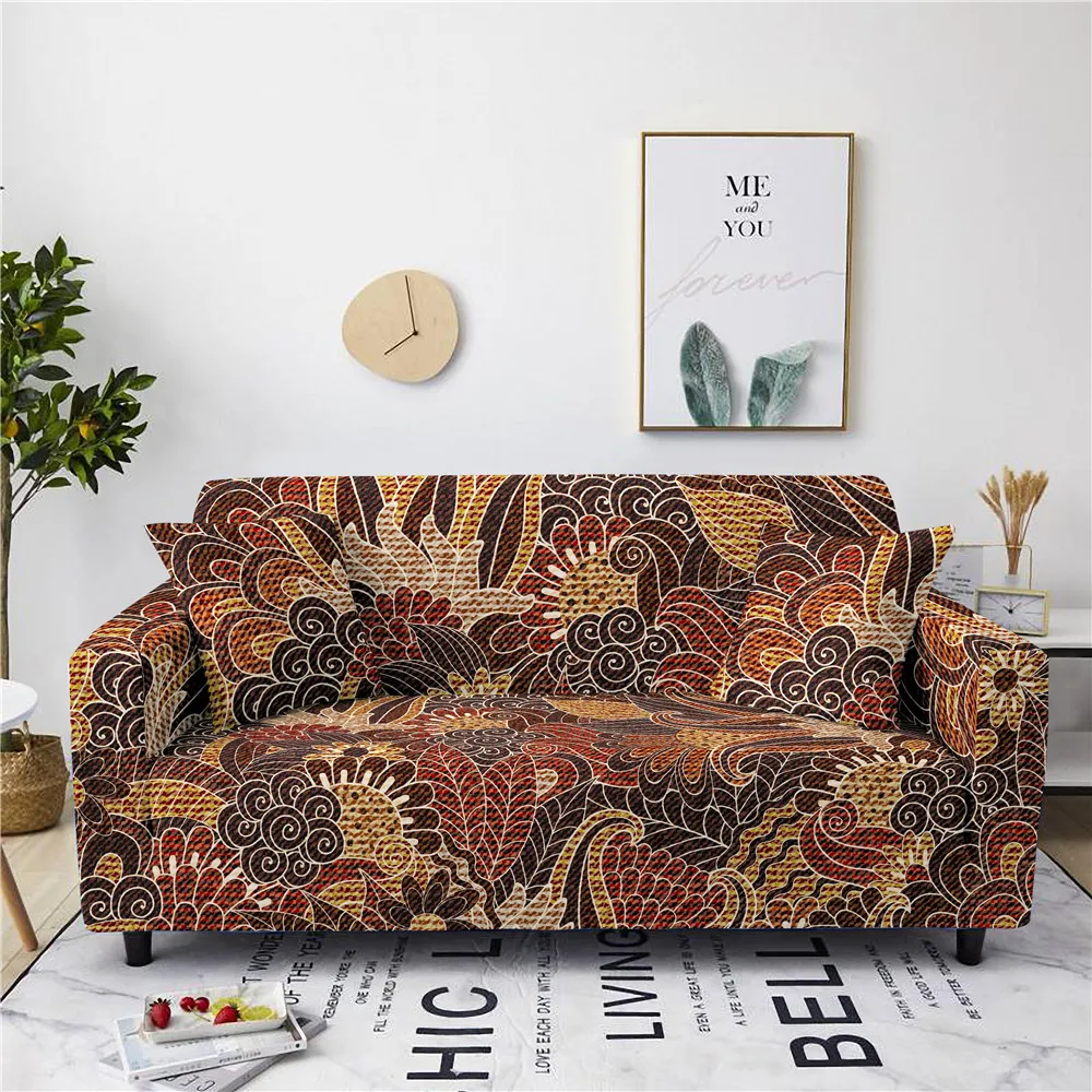Цветочный Эластичный чехол для дивана с принтом пейсли чехлы эластичный в