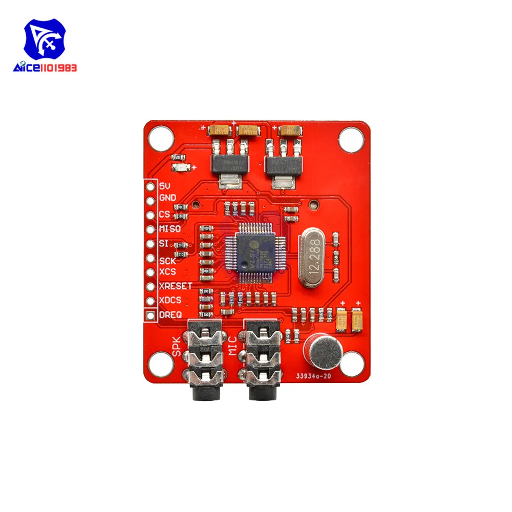 

diymore VS1053 VS1053B Ogg Real-time Recording MP3 Module SD Card Slot for Arduino Breakout Board VS1053B