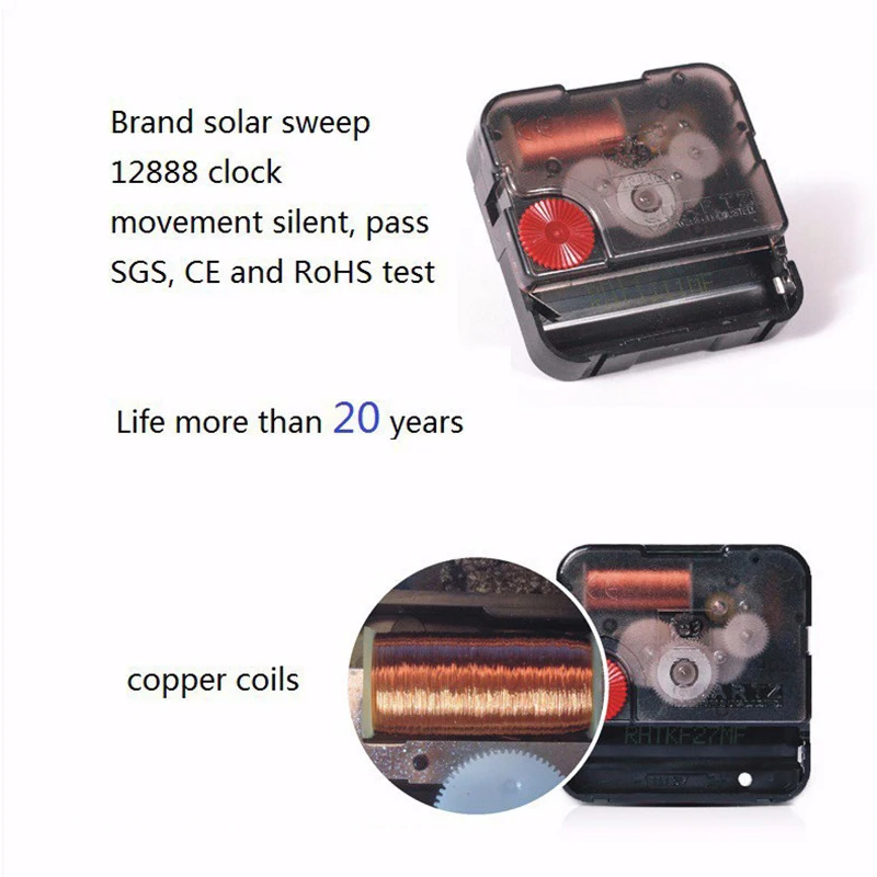 Водонепроницаемые бесшумные настенные часы с циферблатом домашний декор