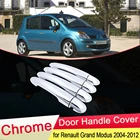 Для Renault Grand Modus 2004 2005 2006 2007 2008 2009 2010 2011 2012 хромированная дверная ручка крышка Внешние автомобильные наклейки аксессуары
