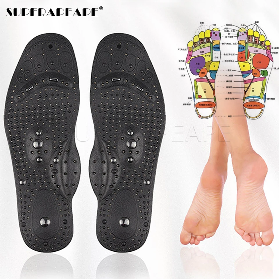 Магнитные силиконовые гелевые стельки терапия похудения Арка Поддержка обуви