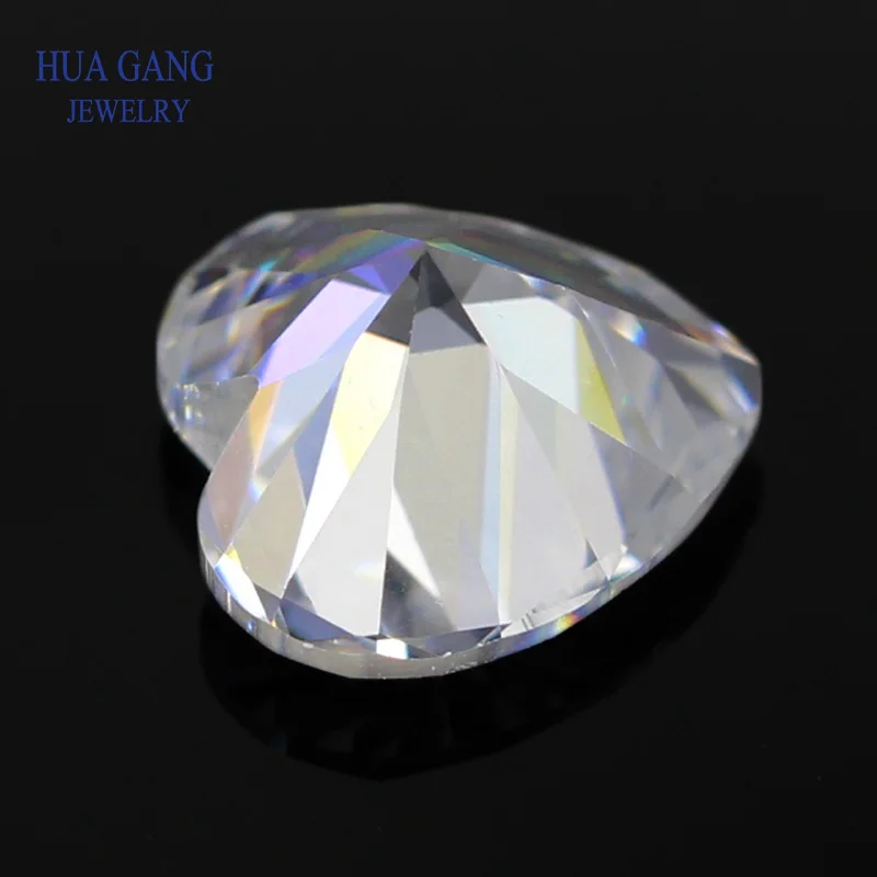 Моиссанит 1 карат D Цвет свободный камень муассант в форме сердца Блестящий вырез