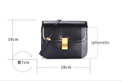 

2021 new style cowhide trendy female bag Korean version small square bag mirror leather female bag women crossbody bag