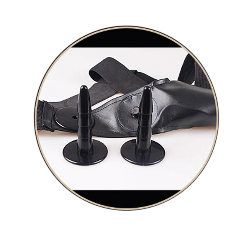 Силиконовый двойной ремень для стимуляции фаллоимитатора с брюками