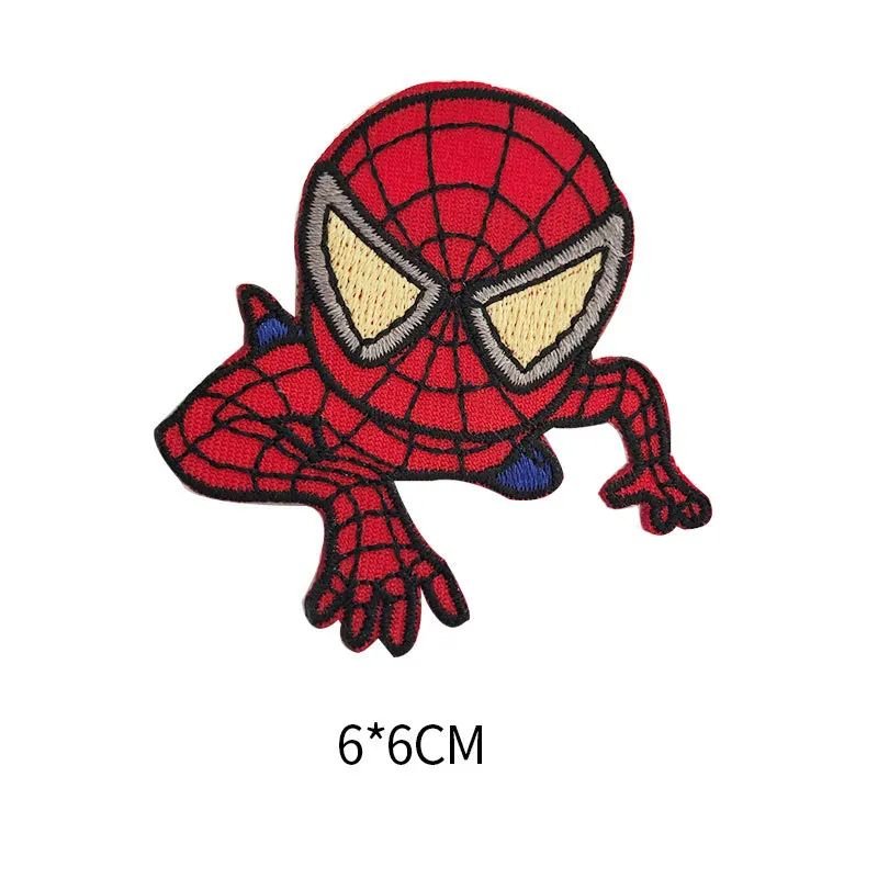 Череп цветок цветочный паук супер герои нашивки аниме Ткань стикер значок