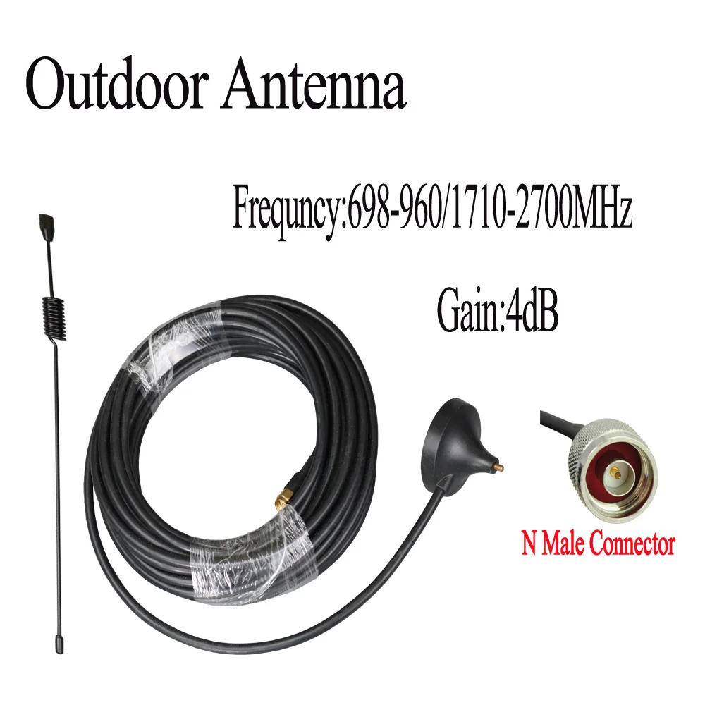 

ZQTMAX Mini 3G Mobile Signal Booster 3g Repeater UMTS Celula Signal Amplifier + 10M Suction cup antenna