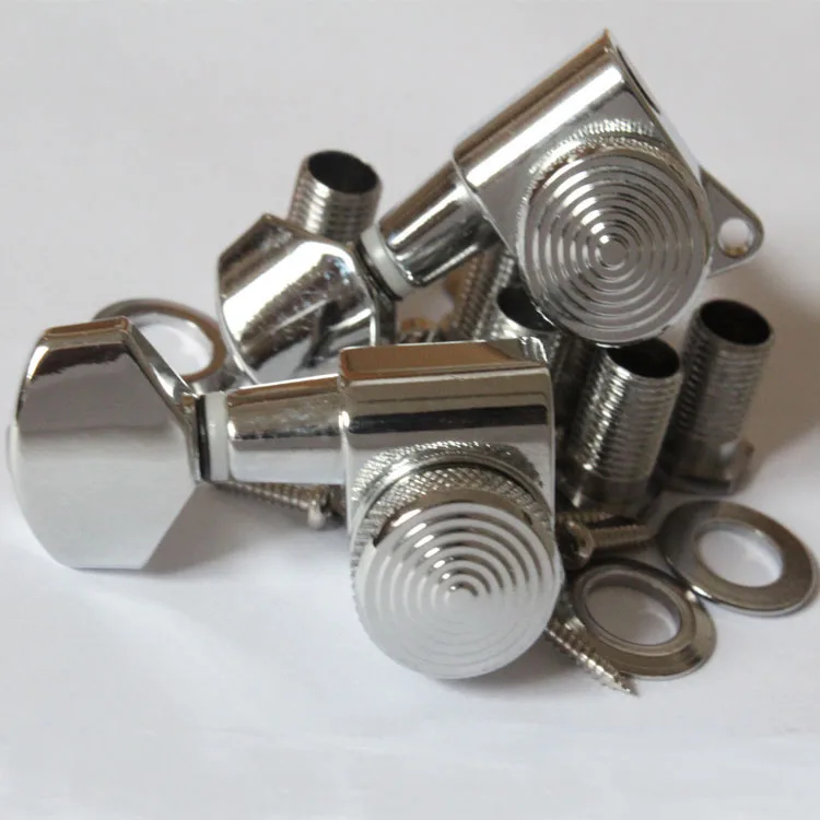 Wilkinson 6L Chrome Left Hand Guitar Locking Tuners JN-07 SP Lock | Parts &amp Accessories