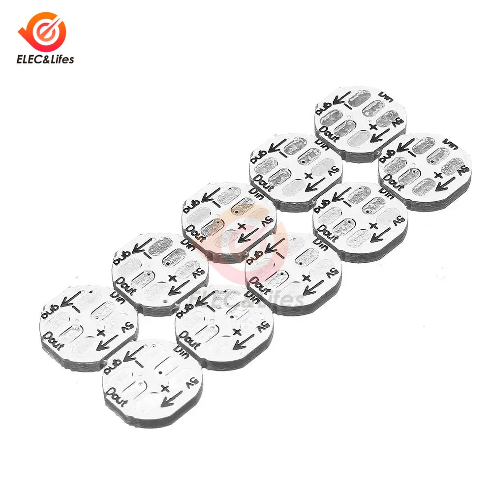 10 шт. 1 бит 5 в WS2812B 5050 SMD RGB светодиодный чип полноцветный встроенный WS2811 IC