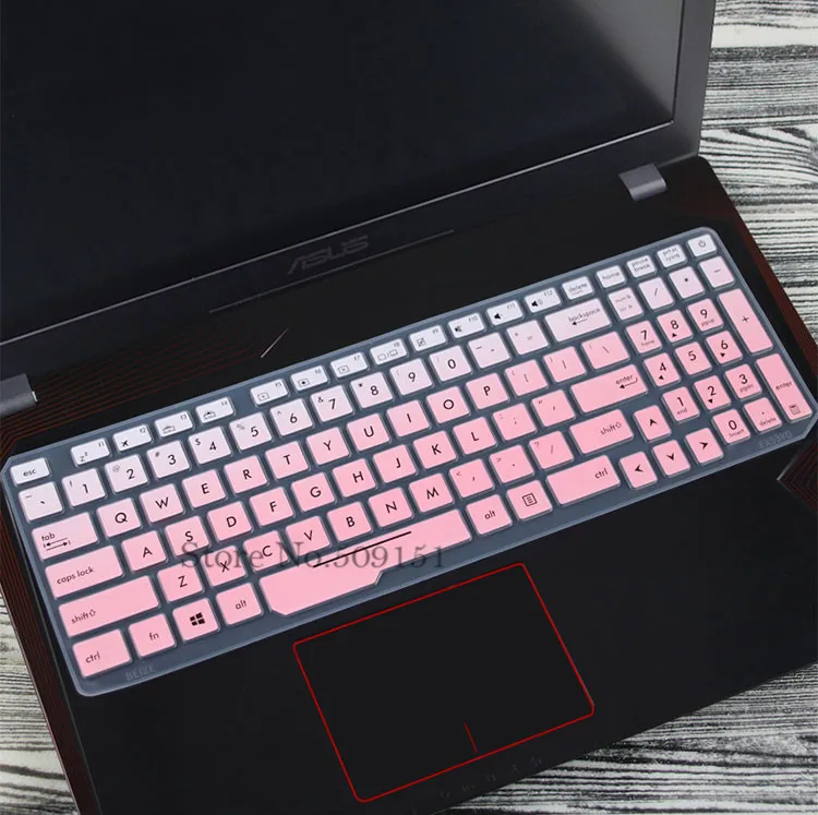 Gradual pink Для Asus ROG Strix GL553VD GL553 FZ53VD FX553VE FX553VD FX53VW GL753VE ZX53VW 15 17 дюймов Тетрадь крышка клавиатуры - Цвет: Gradual pink