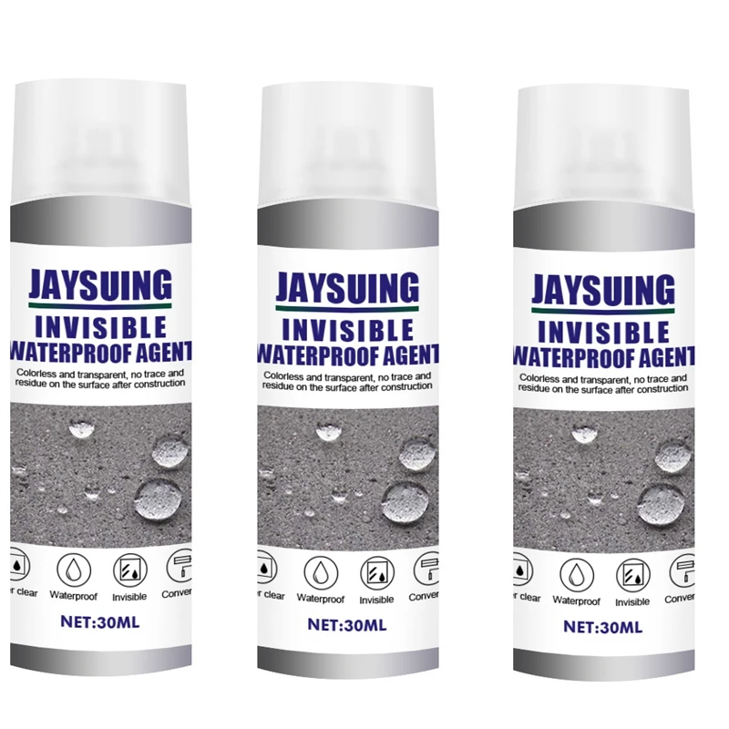 

JAYSUING 3PC Sealant Spray Coating Liquid Waterproof Strong Adhesion Spray Leak Water Leak Repair Sealant Plug